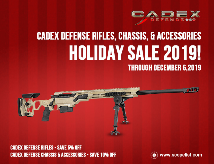 Cadex Defence, Lite Competition M-Lok Chassis, Skeletonized Folding Stock,  Rem700, Short Action, Right Hand, Tan