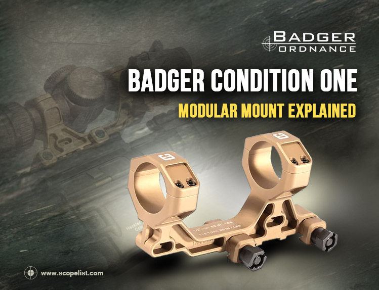 Badger Ordnance C.O.M.M. 30mm 1.70 Tan Mount 170-300 For Sale