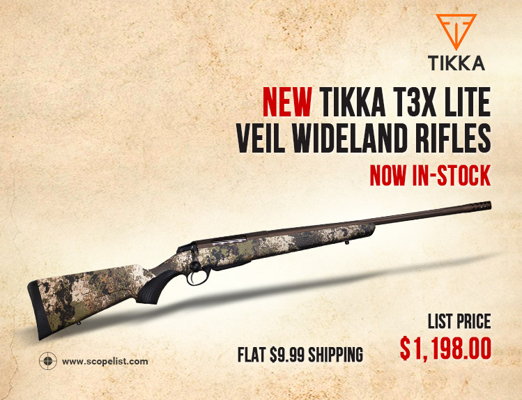 New Tikka T3x Lite Veil Wideland In Stock Now Flat 9 99 Shipping 1198 00 Scopelist Blog